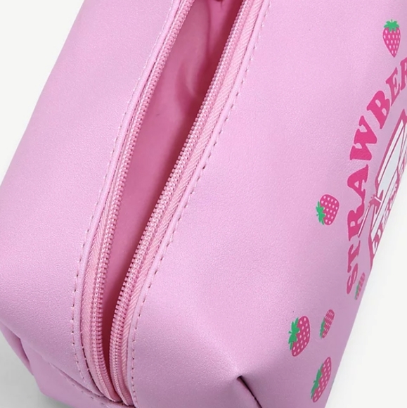 NWT Strawberry milk bundle Mini Backpack and make-up bag. - Picture 7 of 16